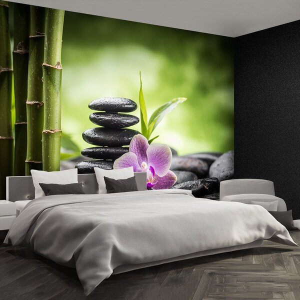 Fototapeta Vliesová Orchidea zen 104x70 cm