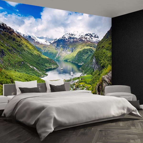 Fototapeta Vliesová Fjord nórska 104x70 cm