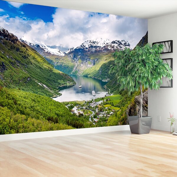 Fototapeta Vliesová Fjord nórska 104x70 cm
