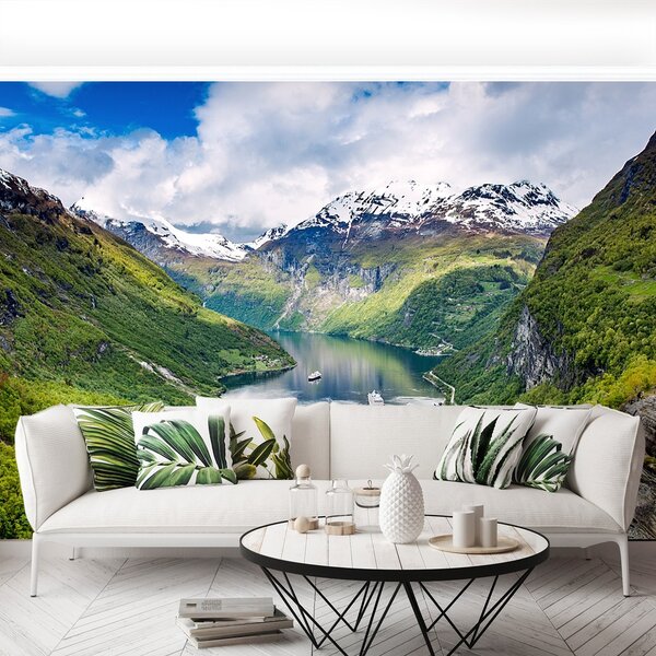 Fototapeta Vliesová Fjord nórska 104x70 cm