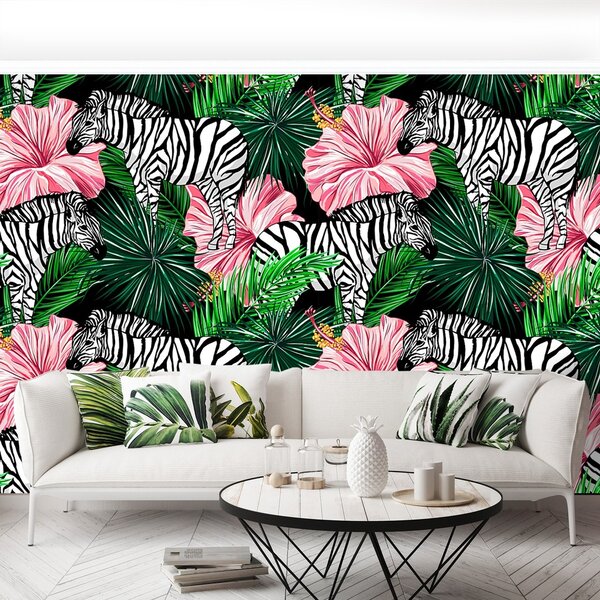 Fototapeta Vliesová Zebry zvieratá 250x104 cm