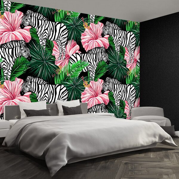 Fototapeta Vliesová Zebry zvieratá 250x104 cm