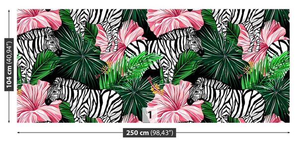 Fototapeta Vliesová Zebry zvieratá 250x104 cm