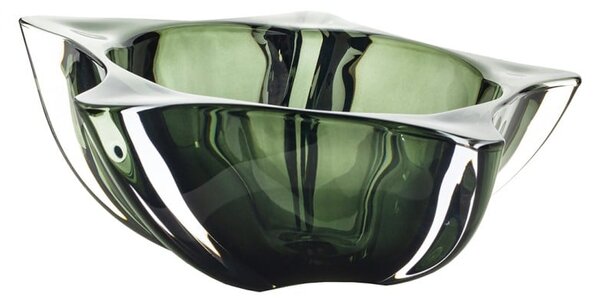 KRIŠTÁĽOVÁ MISKA BOHEMIA YOKO GREEN 305MM