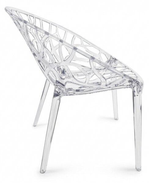 TENTino Dizajnová stolička CRYSTAL TRANSPARENT