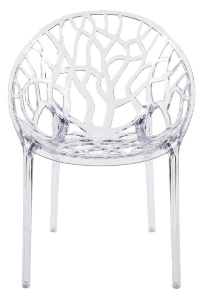 TENTino Dizajnová stolička CRYSTAL TRANSPARENT