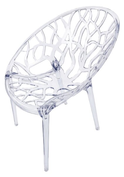 TENTino Dizajnová stolička CRYSTAL TRANSPARENT