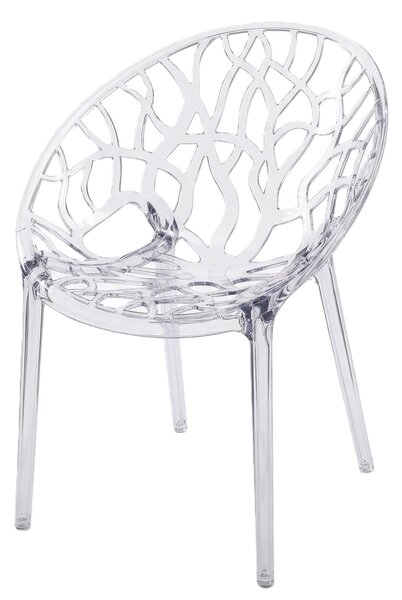 TENTino Dizajnová stolička CRYSTAL TRANSPARENT