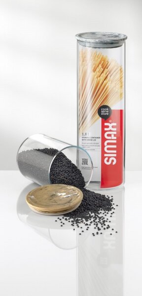 SIMAX NÁDOBA S HNEDÝM VEKOM 1800 ML