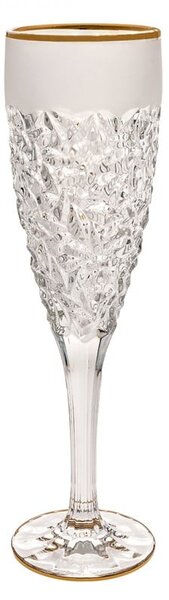 BOHEMIA JIHLAVA NICOLETTE GOLD/MAT POHÁR NA ŠAMPANSKÉ 180ML SADA 6KS