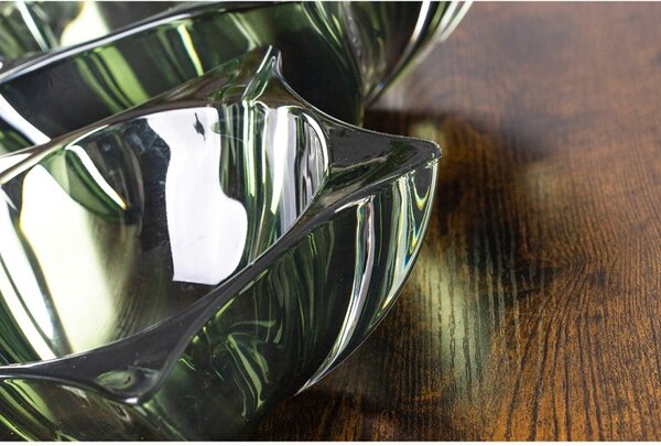 KRIŠTÁĽOVÁ MISKA BOHEMIA YOKO GREEN 210MM