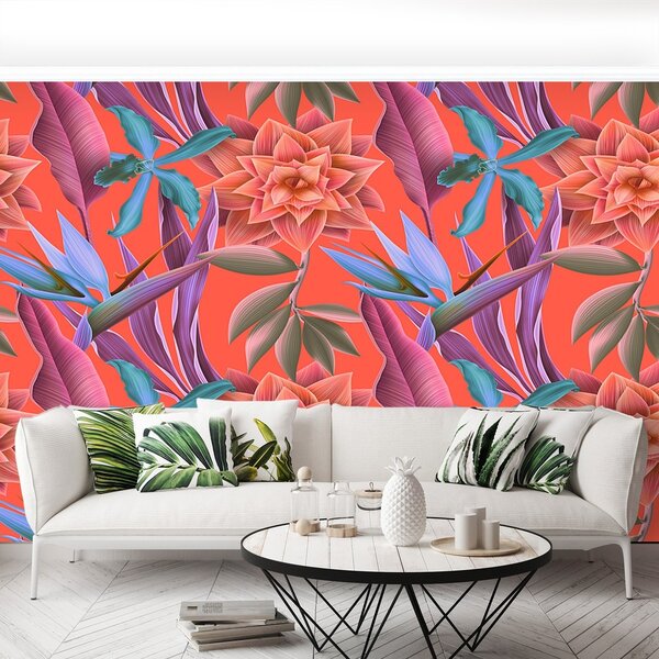 Fototapeta Vliesová Tropické kvety 152x104 cm