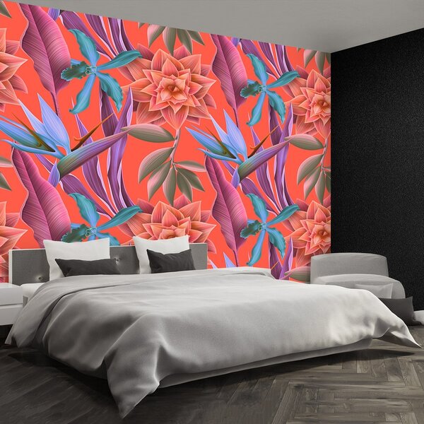 Fototapeta Vliesová Tropické kvety 152x104 cm