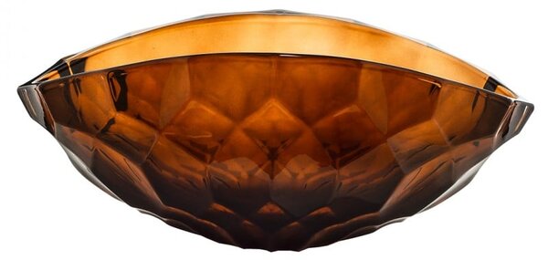 KRIŠTÁĽOVÁ MISKA BOHEMIA HONEY COMB SMOKEY 405MM