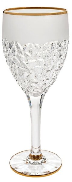 BOHEMIA JIHLAVA NICOLETTE GOLD/MAT POHÁR NA VÍNO 270ML SADA 6KS