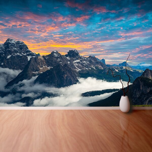 Fototapeta Vliesová Talianske dolomity 250x104 cm