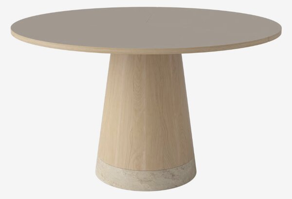 Piro jedálenský stôl v lamináte Fenix Ø125cm