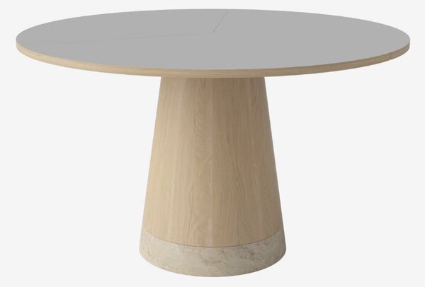 Piro jedálenský stôl v lamináte Fenix Ø125cm