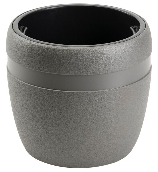 PLASTOVÝ KVETINÁČ LUNA CLASSIC 33X30 CM ANTRACITOVÁ