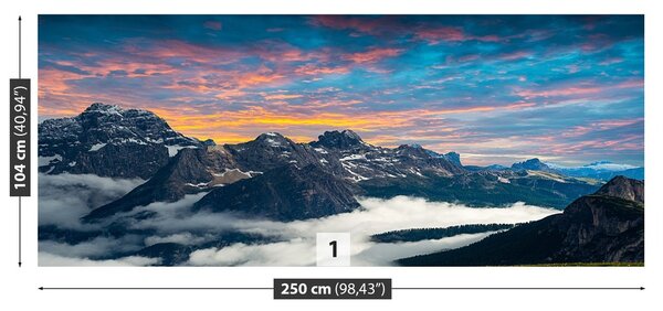 Fototapeta Vliesová Talianske dolomity 250x104 cm