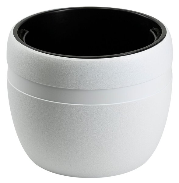 PLASTOVÝ KVETINÁČ LUNA CLASSIC 40X32 CM BIELA