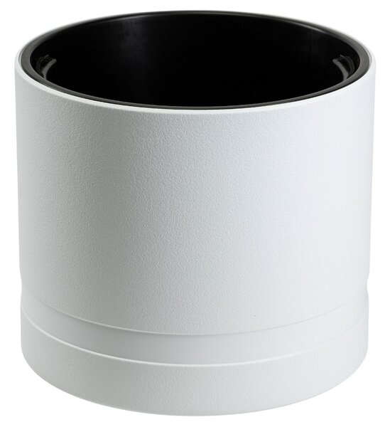 PLASTOVÝ KVETINÁČ LUNA CYLINDER 43,5X38 CM BIELA