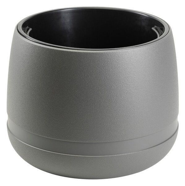 PLASTOVÝ KVETINÁČ LUNA VASE 48X38 CM ANTRACITOVÁ