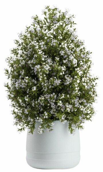 PLASTOVÝ KVETINÁČ LUNA VASE 42X32 CM BIELA