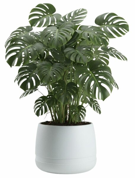 PLASTOVÝ KVETINÁČ LUNA VASE 48X38 CM BIELA