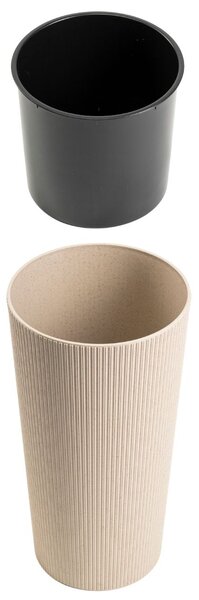 PLASTOVÝ KVETINÁČ URBANIKA ECO 36,5X19,5 CM LATTE