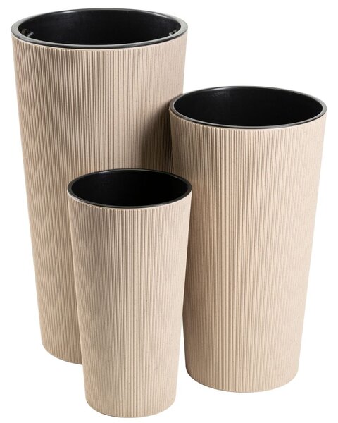 PLASTOVÝ KVETINÁČ URBANIKA ECO 46,5X25,5 CM LATTE
