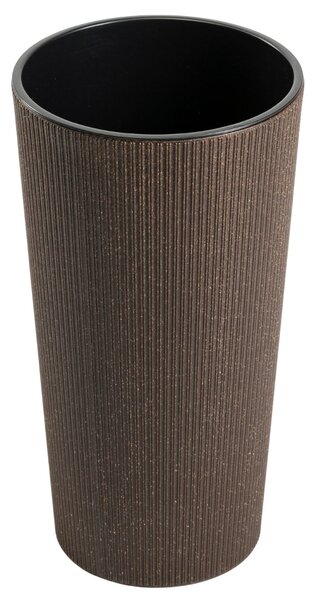 PLASTOVÝ KVETINÁČ URBANIKA ECO 36,5X19,5 CM TMAVOHNEDÁ