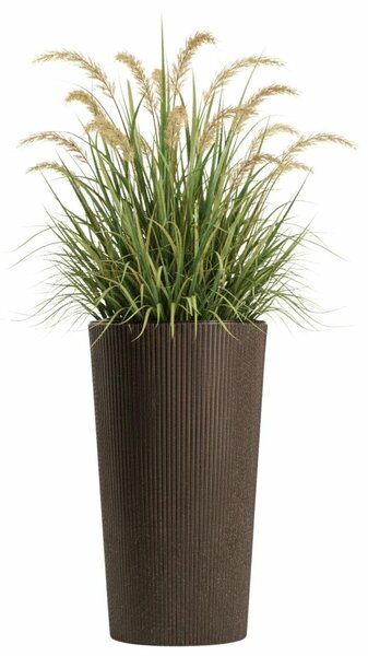 PLASTOVÝ KVETINÁČ URBANIKA ECO 46,5X25,5 CM TMAVOHNEDÁ