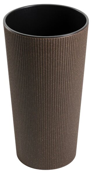 PLASTOVÝ KVETINÁČ URBANIKA ECO 46,5X25,5 CM TMAVOHNEDÁ