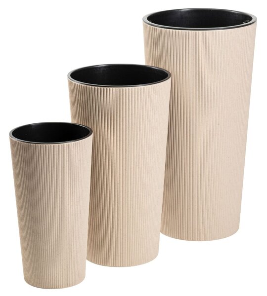 PLASTOVÝ KVETINÁČ URBANIKA ECO 46,5X25,5 CM LATTE
