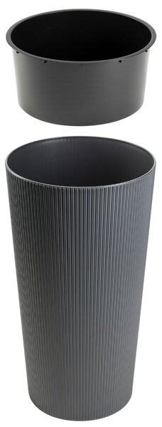 PLASTOVÝ KVETINÁČ URBANIKA ECO 75X41 CM ANTRACITOVÁ