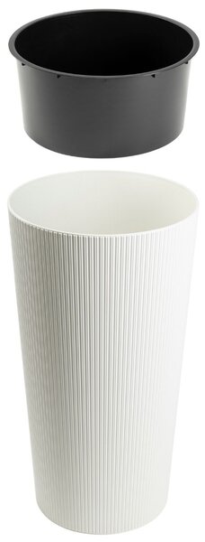 PLASTOVÝ KVETINÁČ URBANIKA ECO 75X41 CM BIELA