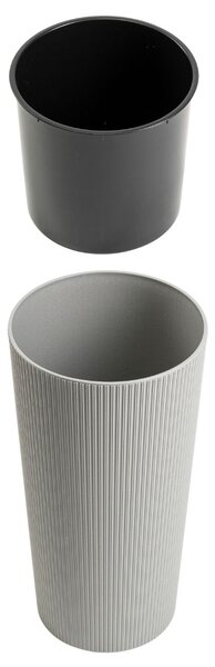 PLASTOVÝ KVETINÁČ URBANIKA ECO 36,5X19,5 CM SIVÁ