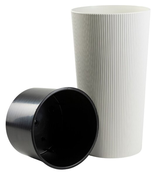 PLASTOVÝ KVETINÁČ URBANIKA ECO 75X41 CM BIELA