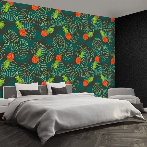 Fototapeta Vliesová Pamla listy ovocie 104x70 cm
