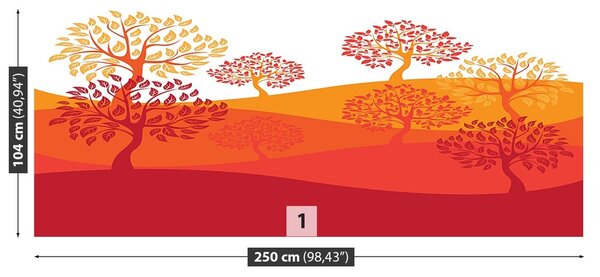 Fototapeta Vliesová Stromy 250x104 cm