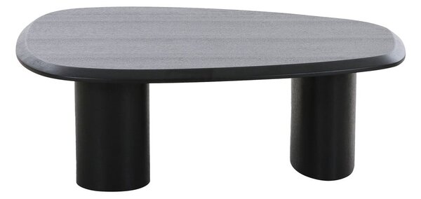 Čierny konferenčný stolík s doskou v dekore jaseňového dreva 78x96 cm Tirano – House Nordic