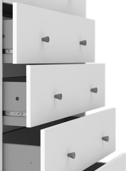 Biela komoda 72x108x30 cm May – Tvilum