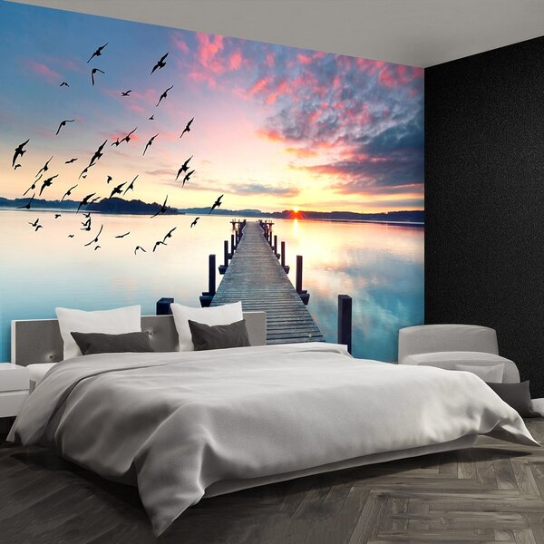 Fototapeta Vliesová Jazero pier 104x70 cm
