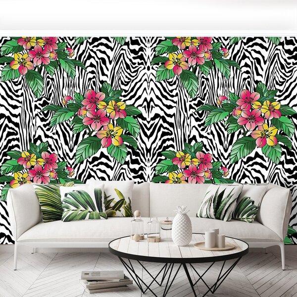 Fototapeta Vliesová Kvetinový vzor 104x70 cm