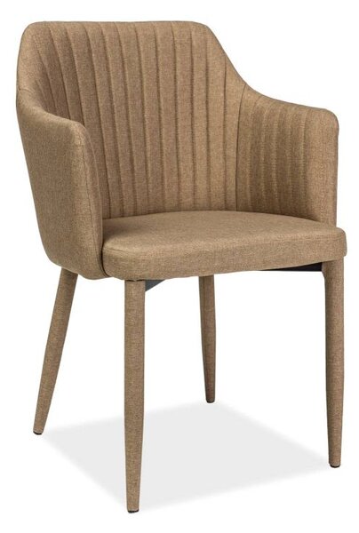 Dekoratívne prešívana stolička-kreslo, béžová (n148042)