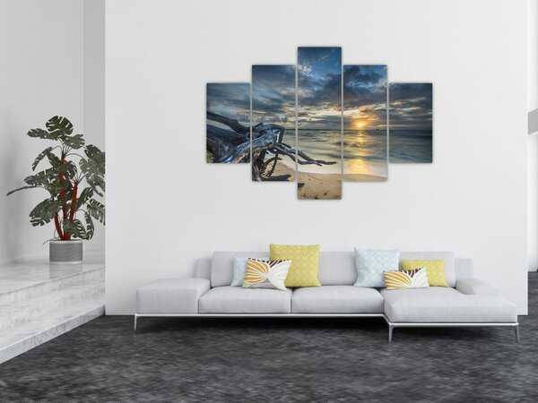 Obraz mora pri západe slnka (150x105 cm)