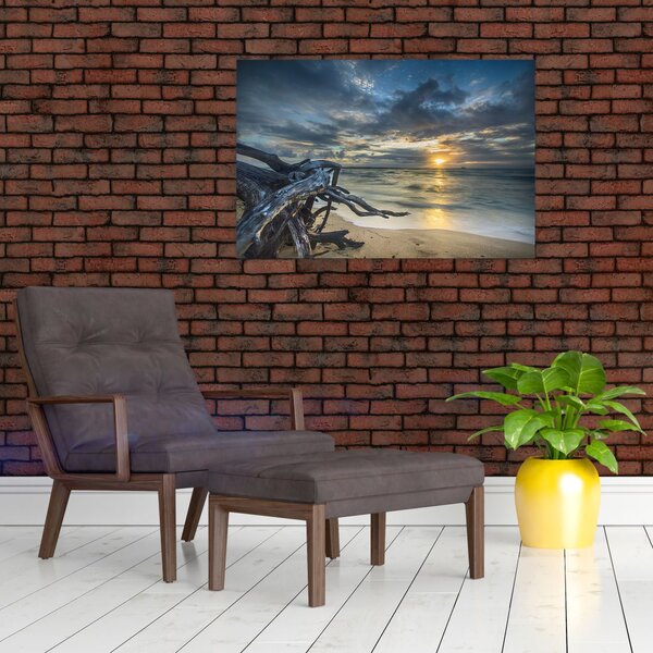 Obraz mora pri západe slnka (90x60 cm)