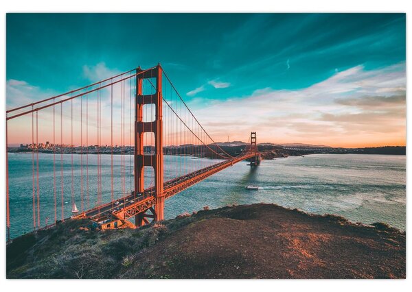 Obraz- Golden Gate, San Francisco (90x60 cm)