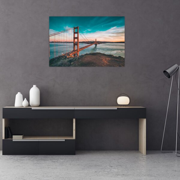 Obraz- Golden Gate, San Francisco (90x60 cm)
